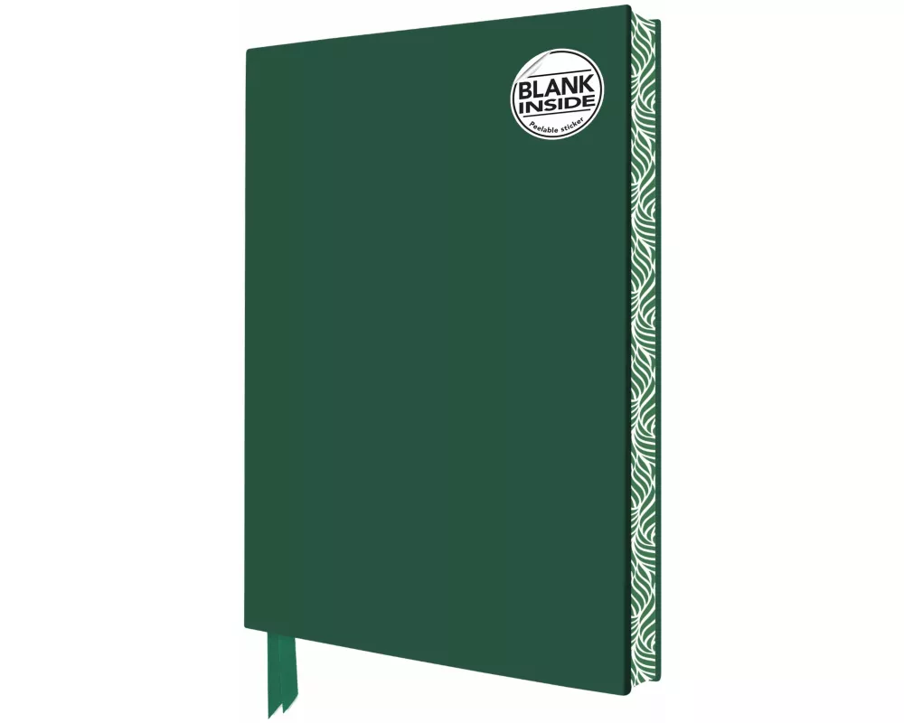 Racing Green Blank Artisan Notebook (Flame Tree Journals)