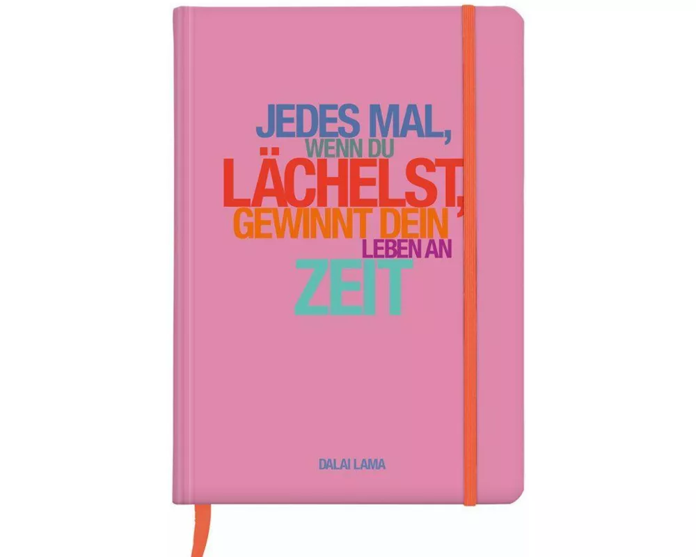 Notizbuch A5 Hardcover Dalai Lama, Lächelst