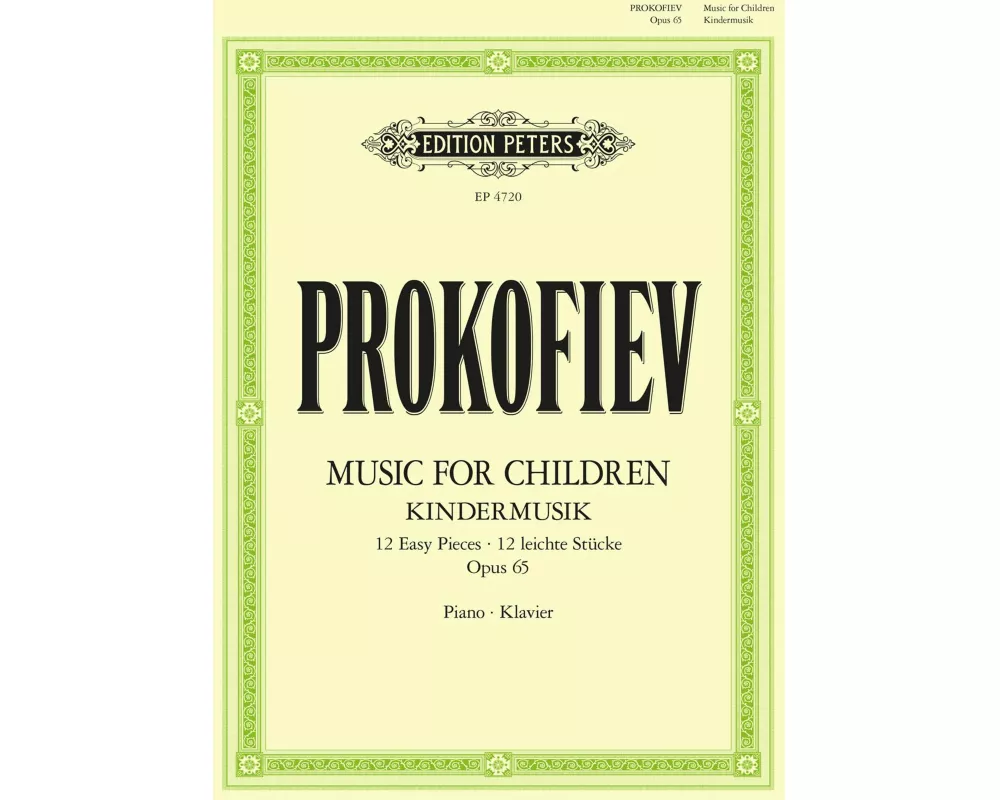 Music for Children: 12 easy pieces for Piano (1935) für Klavier solo op. 65 -Kindermusik-