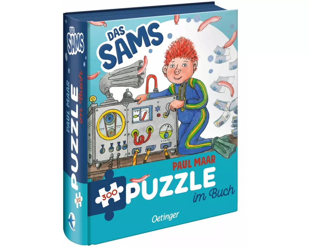 Das Sams. Puzzle im Buch. 300 Teile, Format 48 x 24 cm