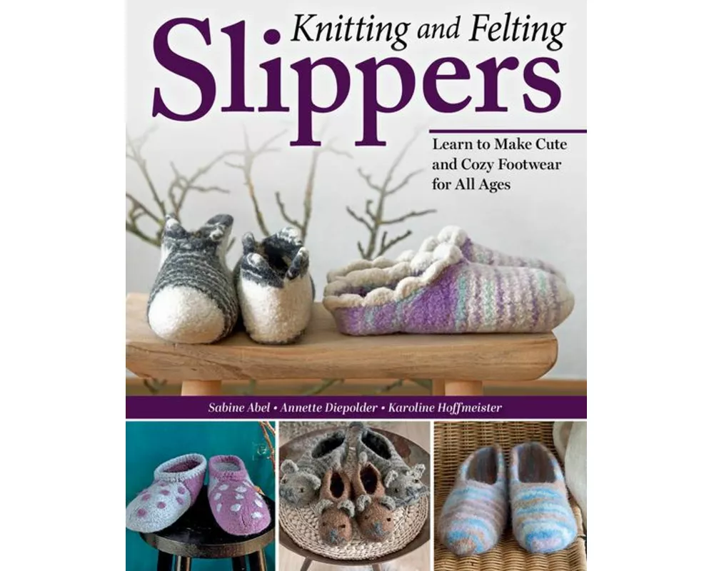 Knitting and Felting Slippers