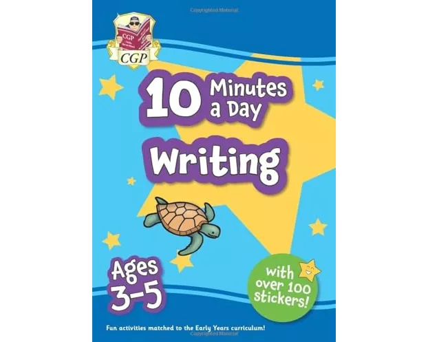 10 Minutes a Day Writing for Ages 3-5 (with over 100 stickers)