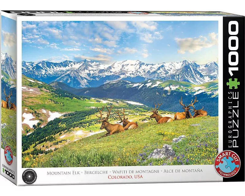 Puzzle 1000 Teile - Mountain Elks