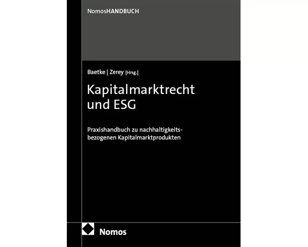 Kapitalmarktrecht und ESG