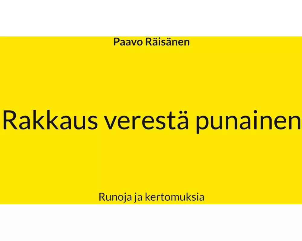 Rakkaus verestä punainen