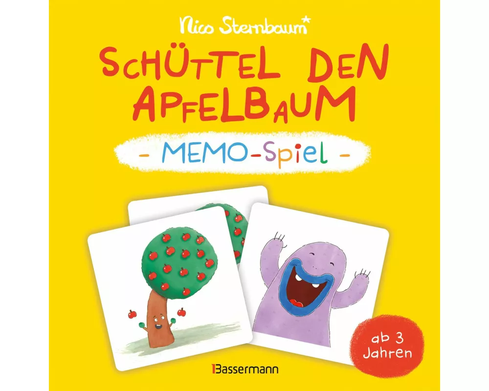 Schüttel den Apfelbaum – Memo-Spiel mit 40 Spielkarten im Karton. Ab 3 Jahren