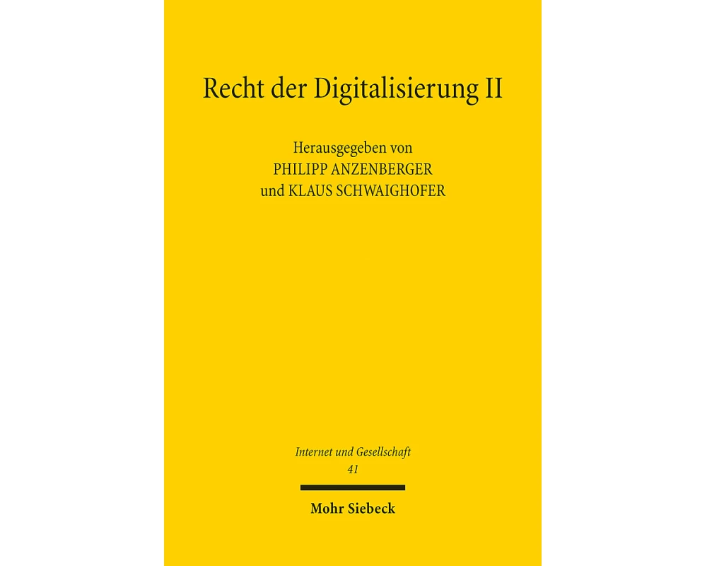 Recht der Digitalisierung II