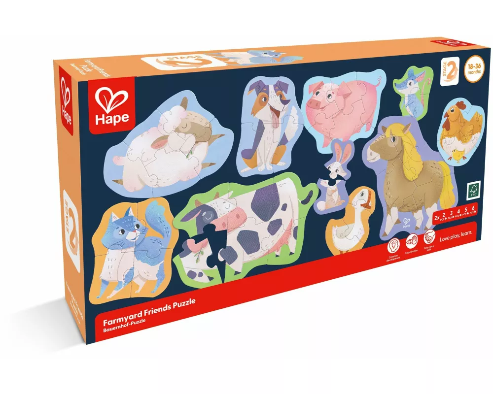 Hape - Bauernhof-Puzzle