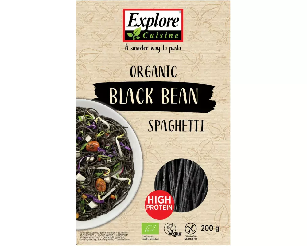 Explore Cuisine Teigwaren Bio Spaghetti aus Schwarzen Bohnen 200 g