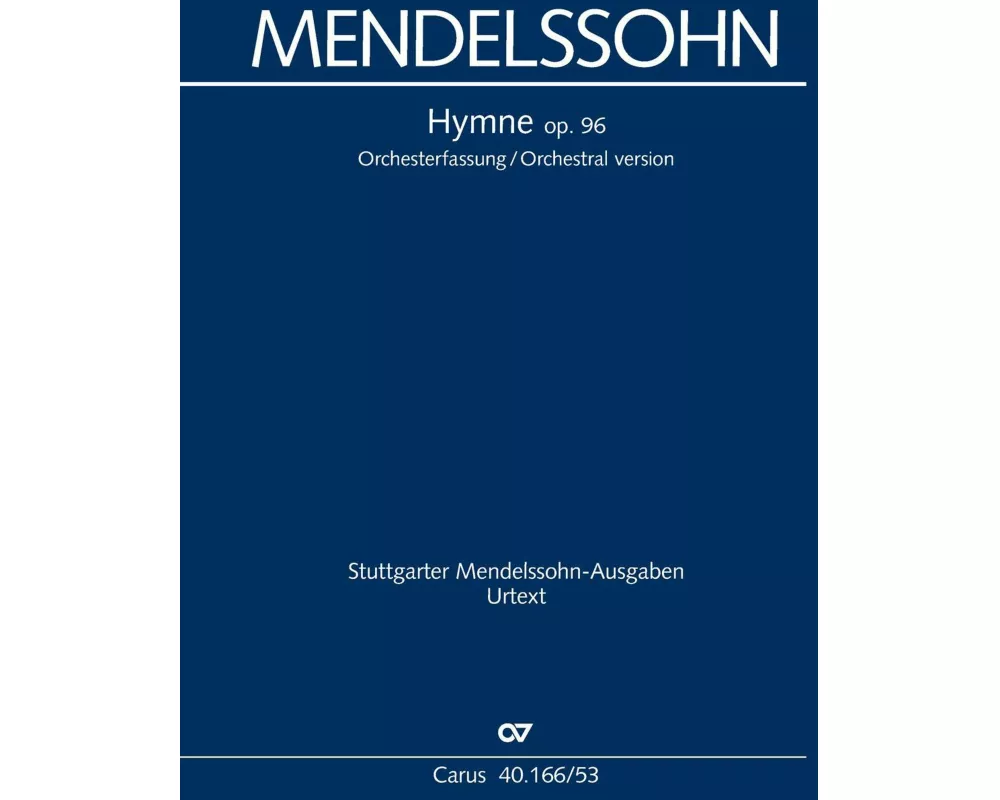Hymne (Klavierauszug, auch Orgelauszug)