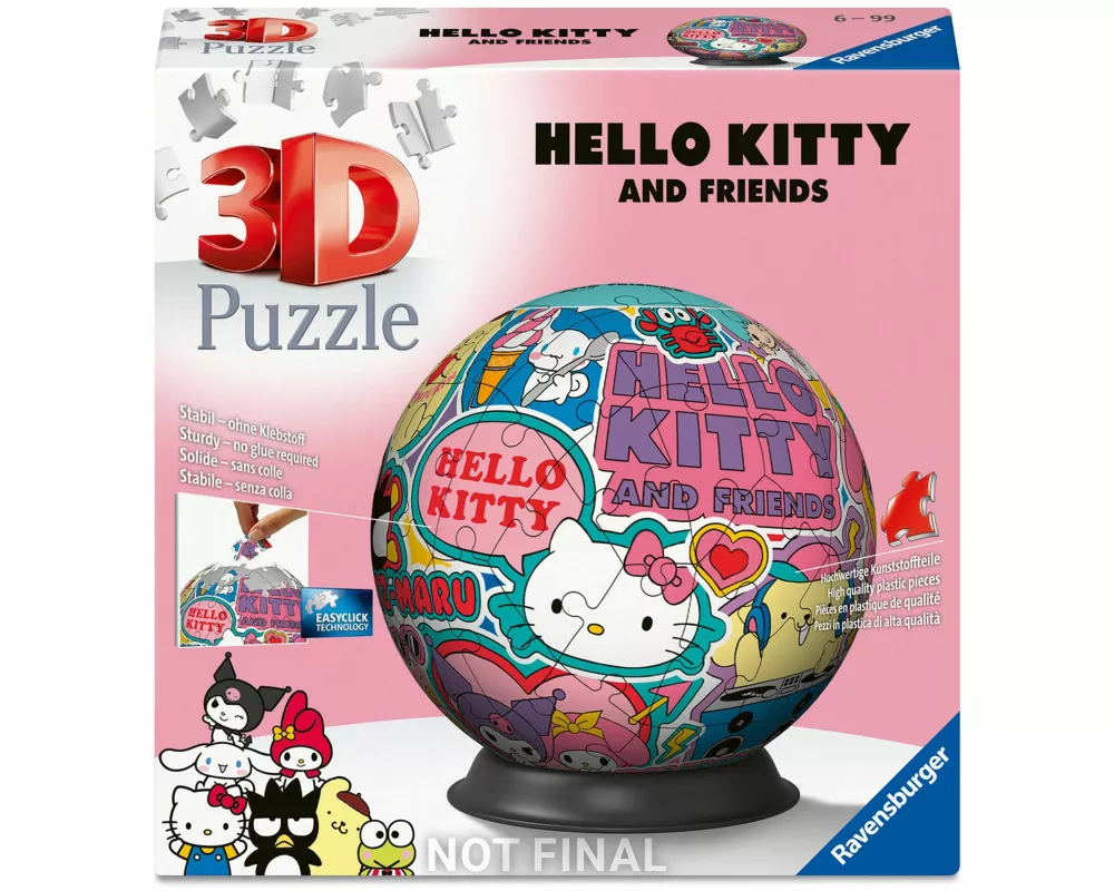 3D Puzzle-Ball Hello Kitty and Friends