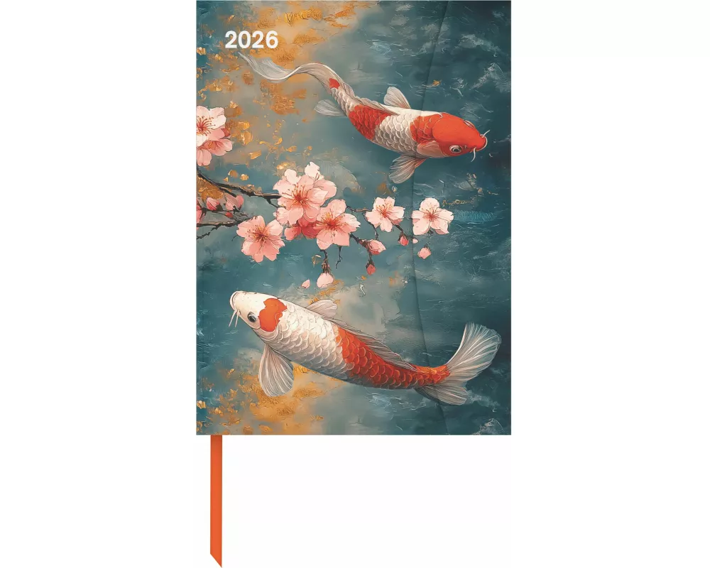 teNeues - Japanese Papers 2026 – Buchkalender 16x22 cm | Stilvoller Wochenkalender mit Magnetverschluss im Asia-Design