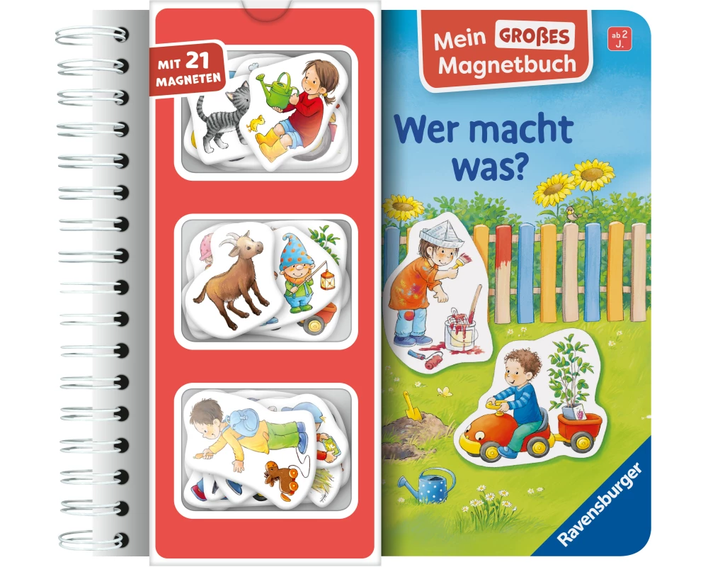 Mein großes Magnetbuch - Wer macht was?