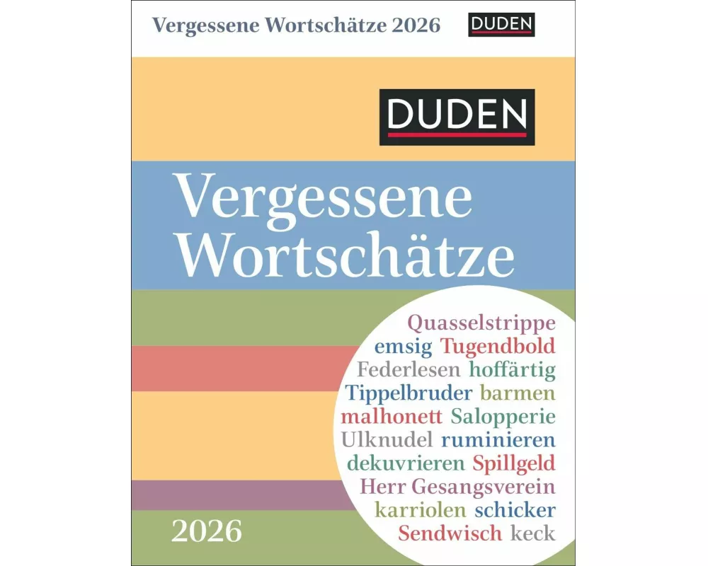 Duden Vergessene Wortschätze Tagesabreißkalender 2026
