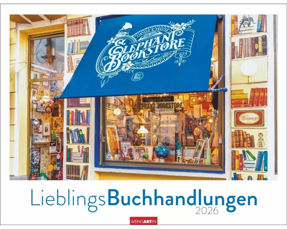 Lieblings-Buchhandlungen Kalender 2026