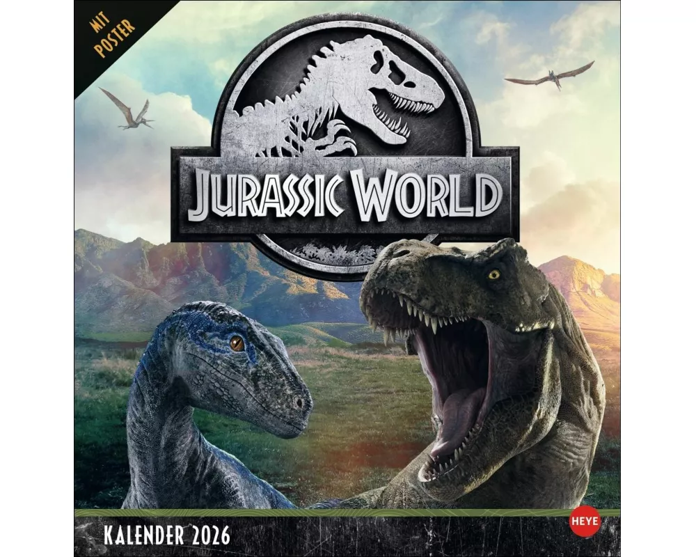 Jurassic World Broschurkalender 2026