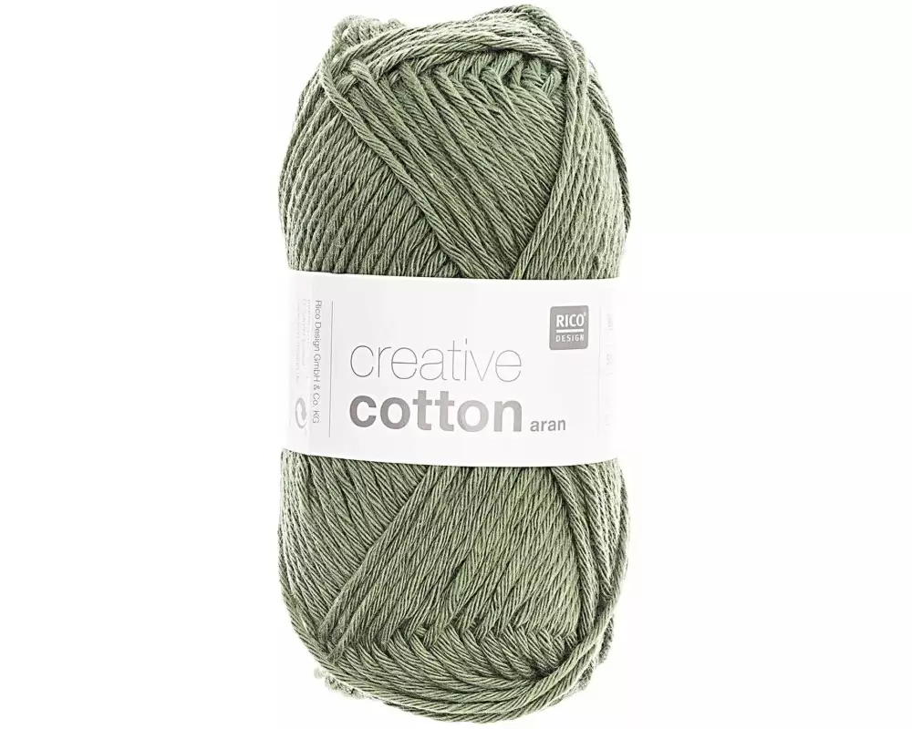 Rico Design Wolle Creative Cotton Aran 50 g, Efeu