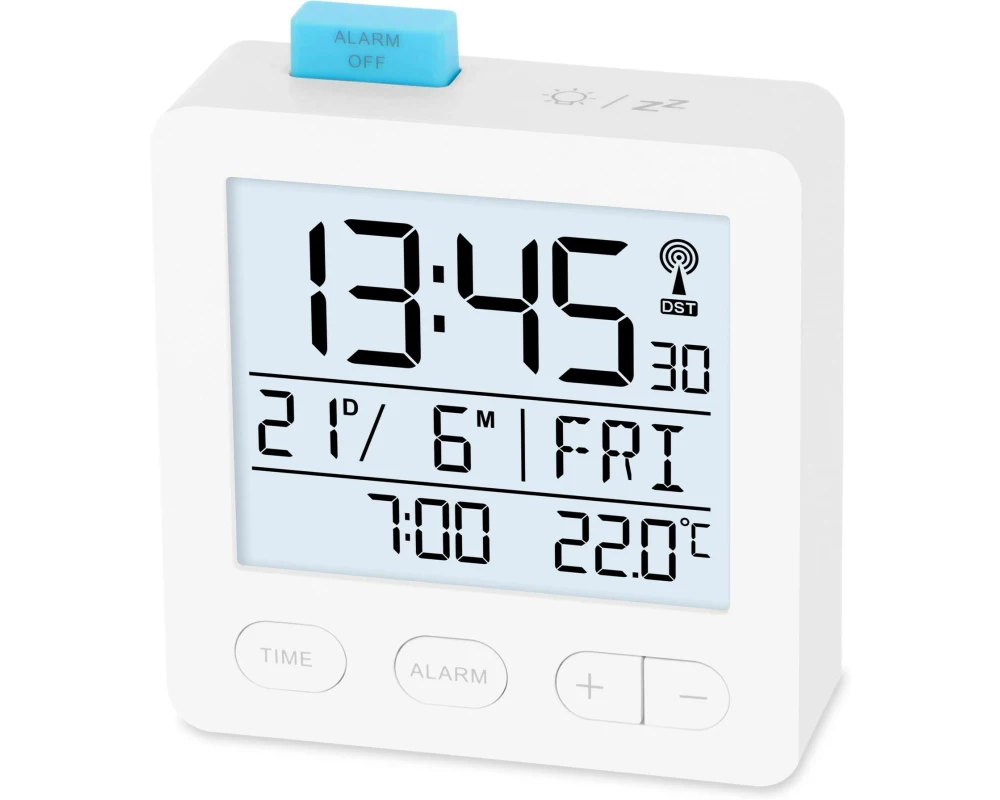 ADE Digitalwecker Weiss