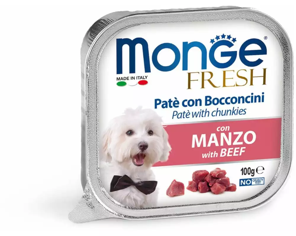 Monge Nassfutter Fresh Pâté Rind, 100 g