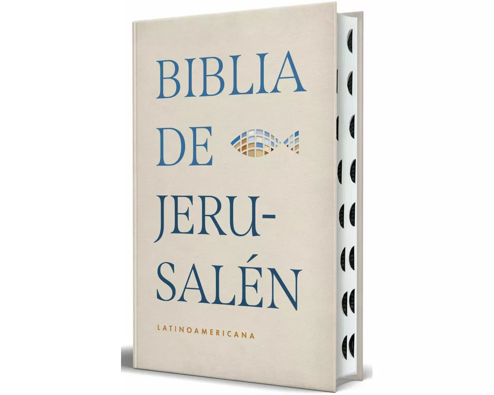 Biblia Católica Biblia de Jerusalén Latinoamericana, tapa dura edición clásica marrón arena con índice / Jerusalem Bible - Latin American Edition HC S