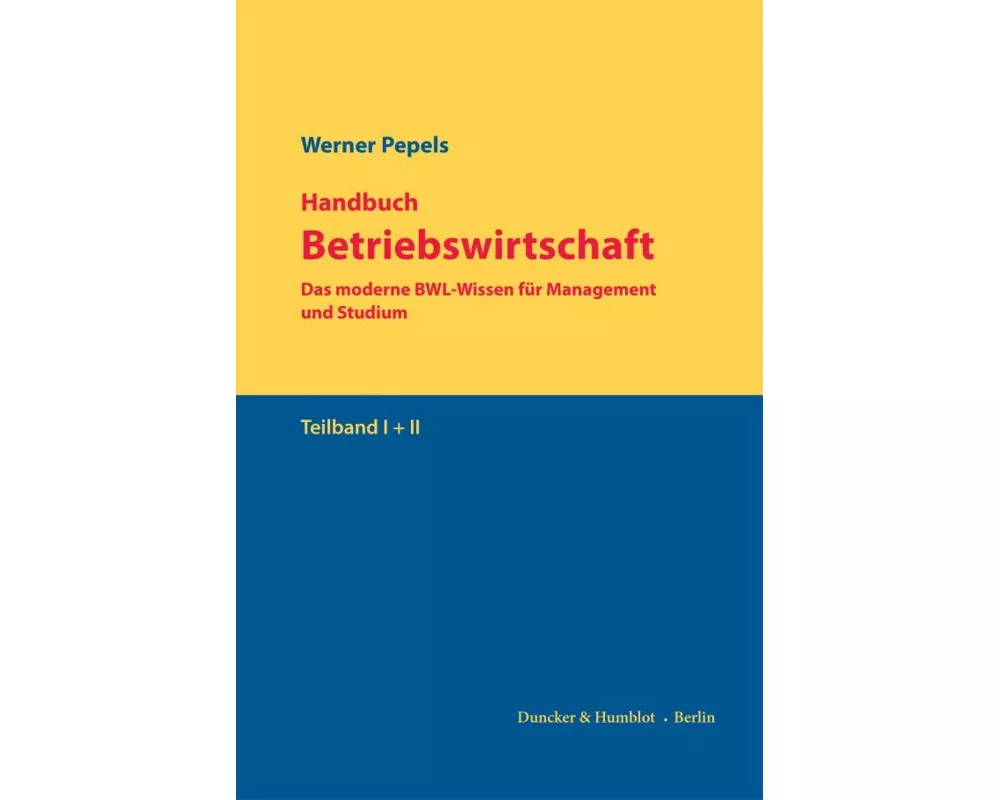 Handbuch Betriebswirtschaft