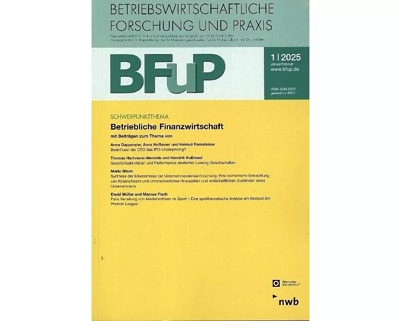 Betriebliche Finanzwirtschaft