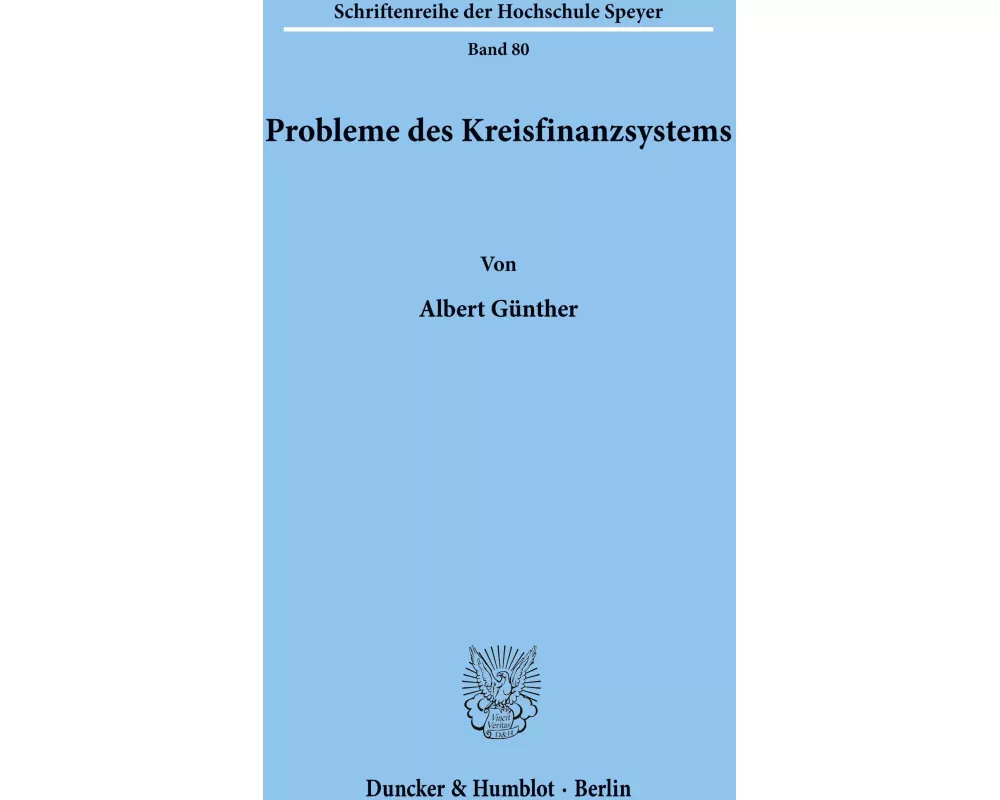 Probleme des Kreisfinanzsystems