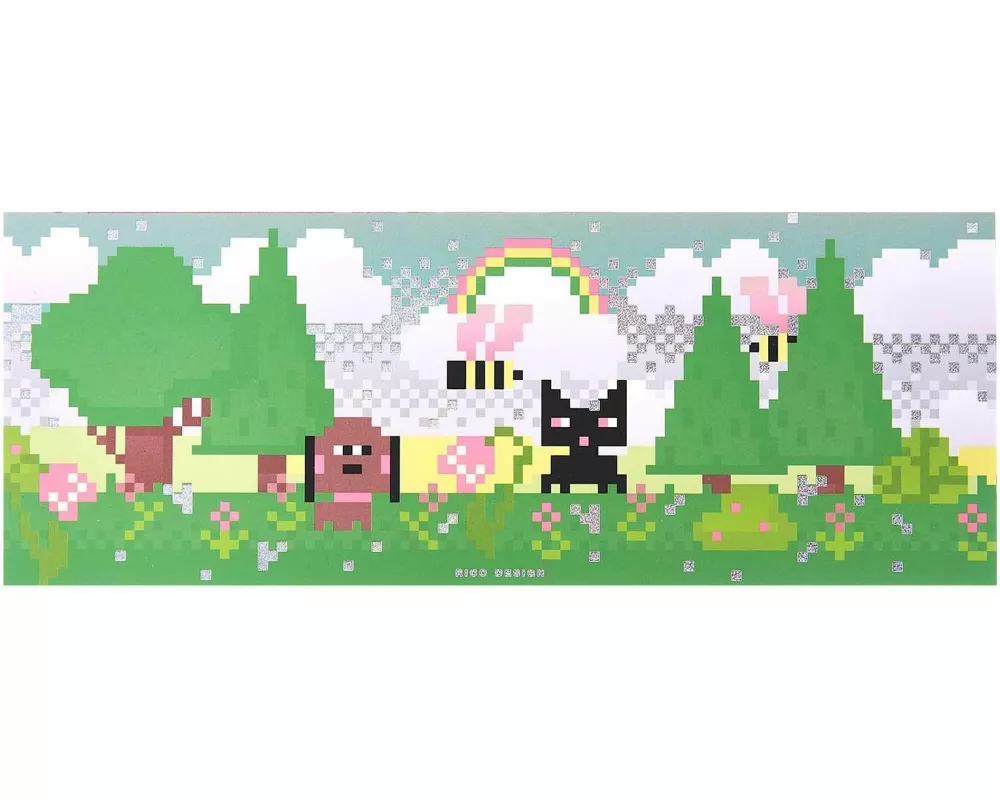 Wochenplaner 21 x 8 cm, Pixel, Landscape FSC MIX, 50 Blatt