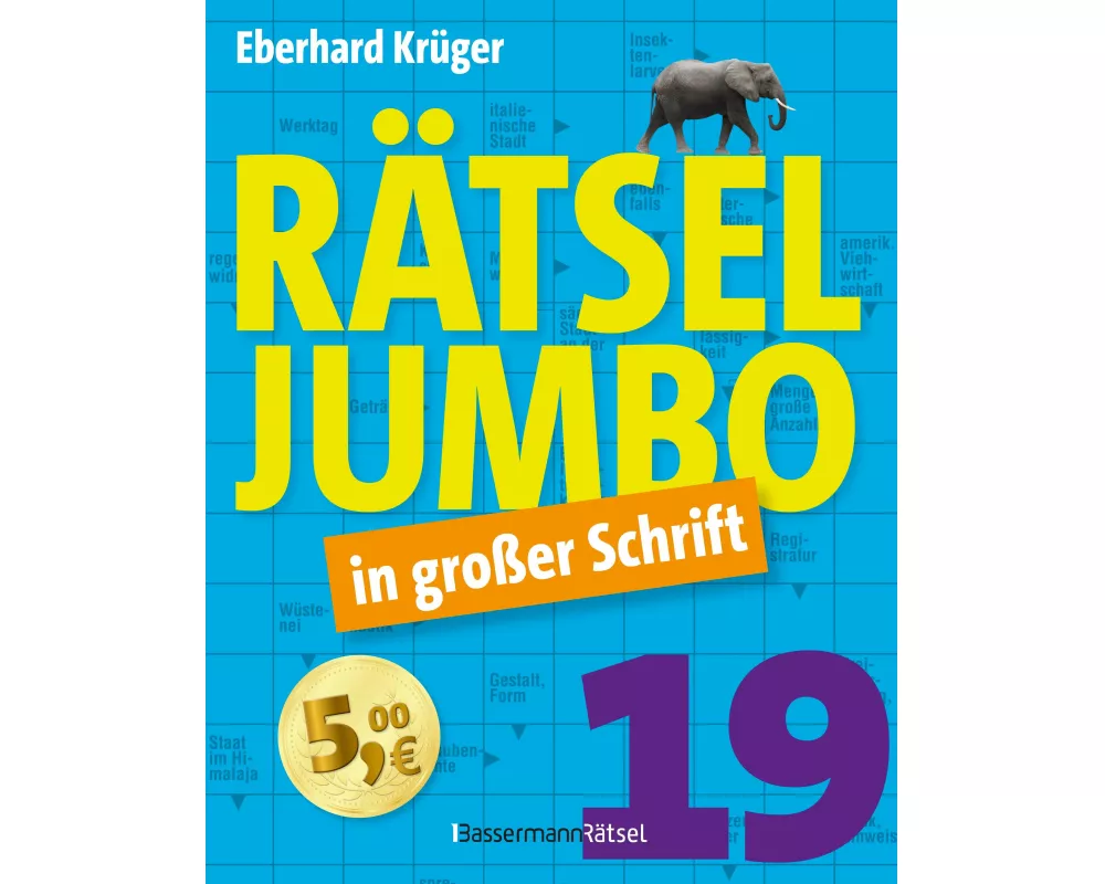 Rätseljumbo in großer Schrift 19