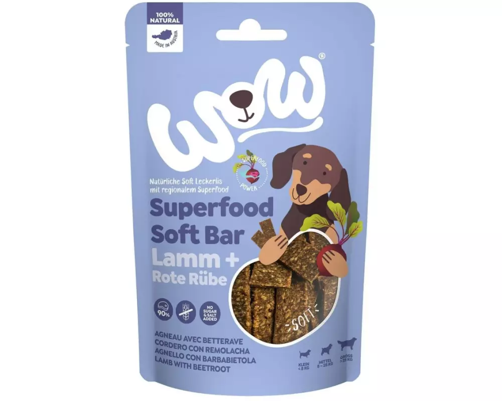 WOW Leckerli Soft Bar Lamm & Roter Rübe 150g