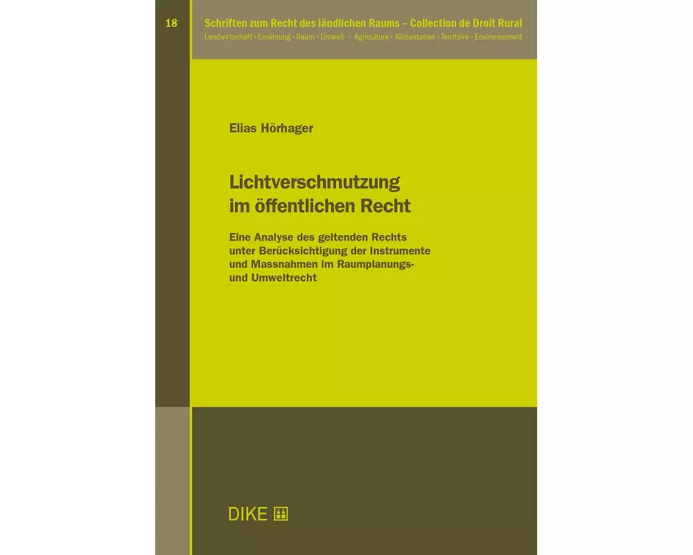 Lichtverschmutzung im oeffentlichen Recht