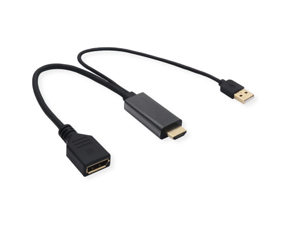 VALUE 4K HDMI-DisplayPort Adapter, v1.2, HDMI ST - DP BU