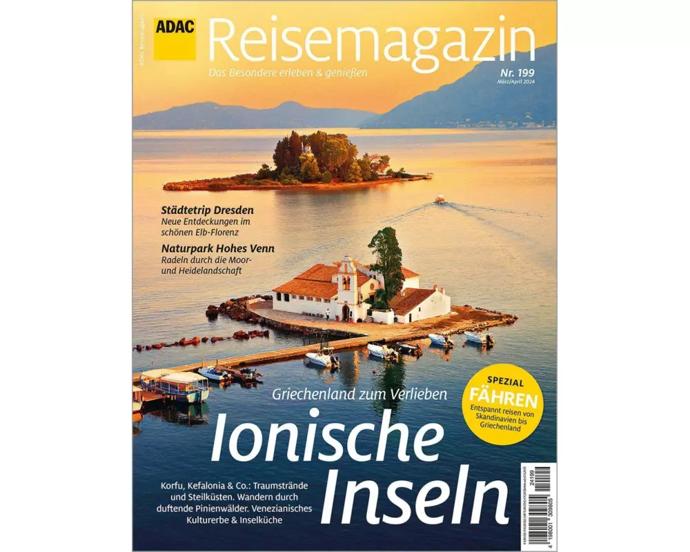 ADAC Reisemagazin mit Titelthema Ionische Inseln