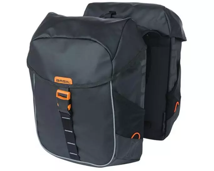 BASIL Doppelseitentasche Miles Tarpaulin Schwarz