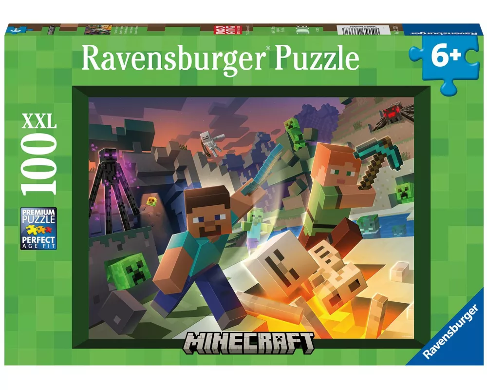Kinderpuzzle 100 XXL Teile - Monster Minecraft