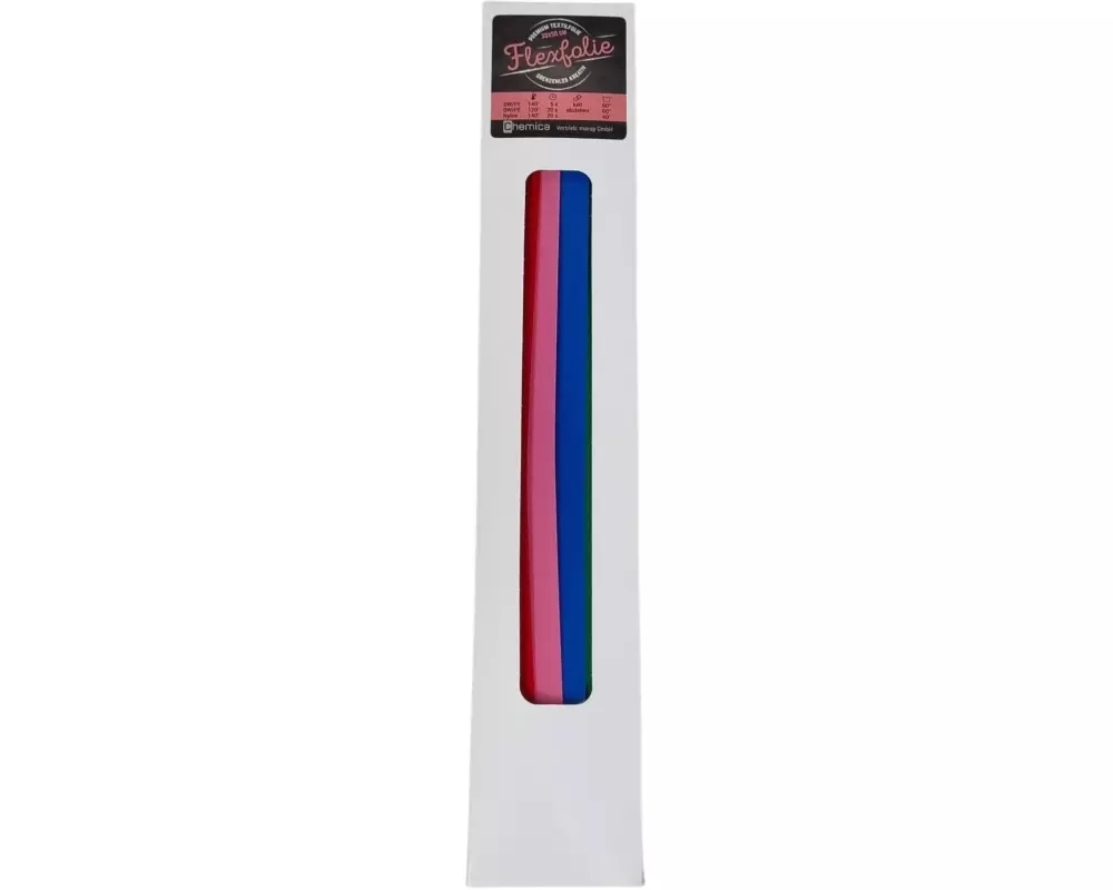 Chemica Aufbügelfolie Megaset Flex 30 x 50 cm, 8 Farben