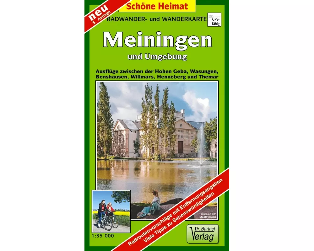 Radwander- und Wanderkarte Meiningen und Umgebung