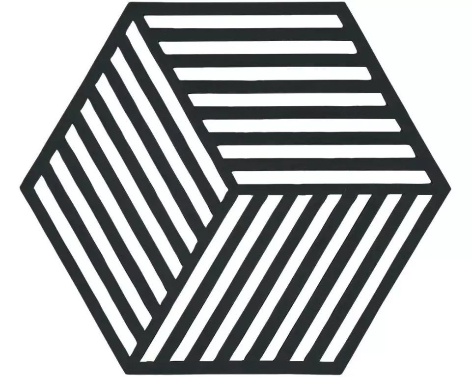 Zone Denmark Topfuntersetzer Hexagon Schwarz