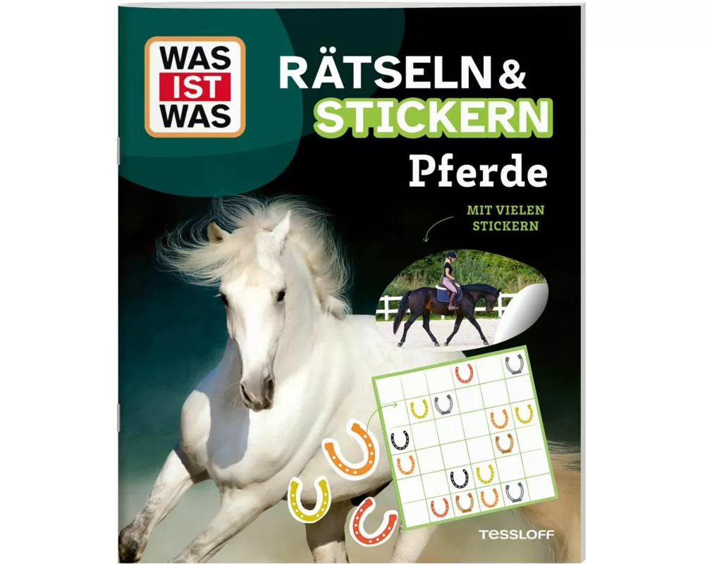 WAS IST WAS Rätseln und Stickern: Pferde