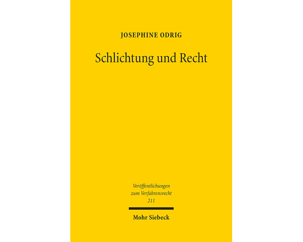 Schlichtung und Recht
