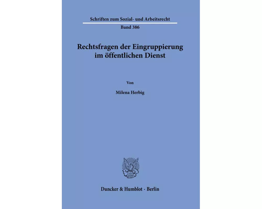 Rechtsfragen der Eingruppierung im öffentlichen Dienst