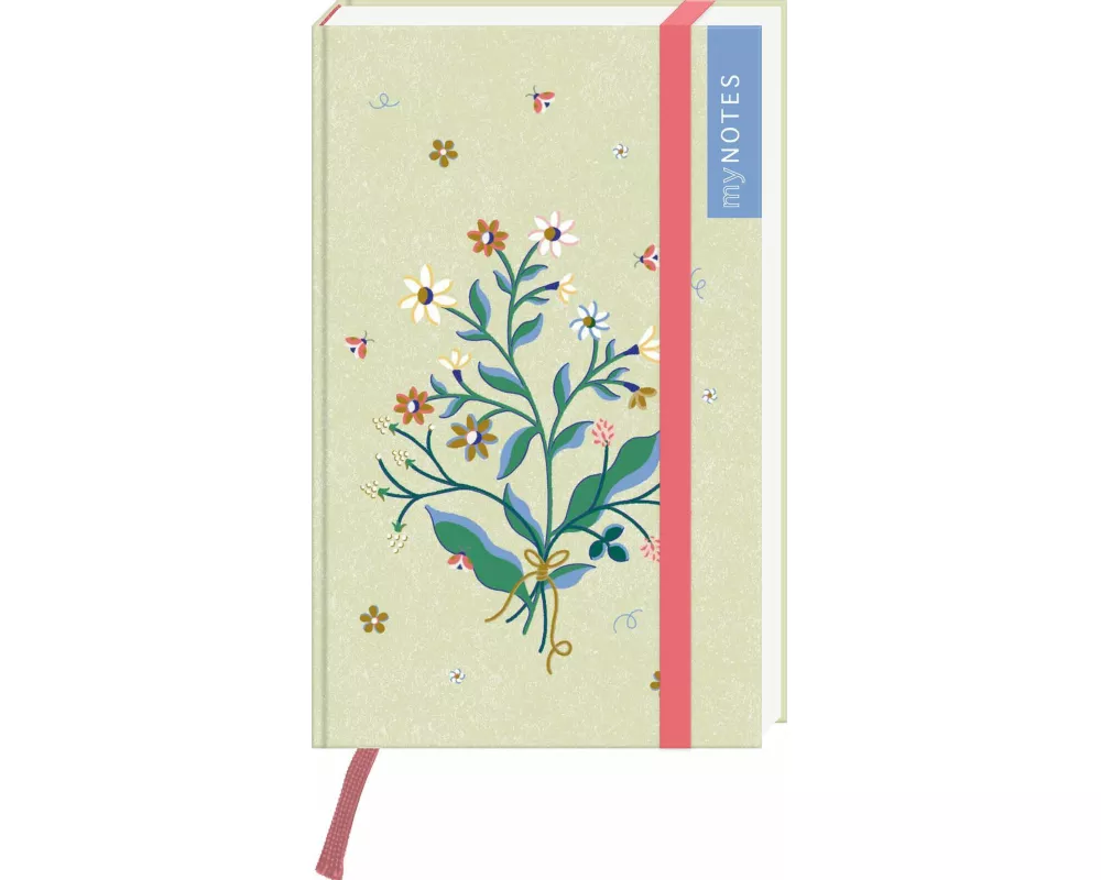 myNOTES Papeterie: Notizbuch A6 Cottage Style: Blumenstrauß