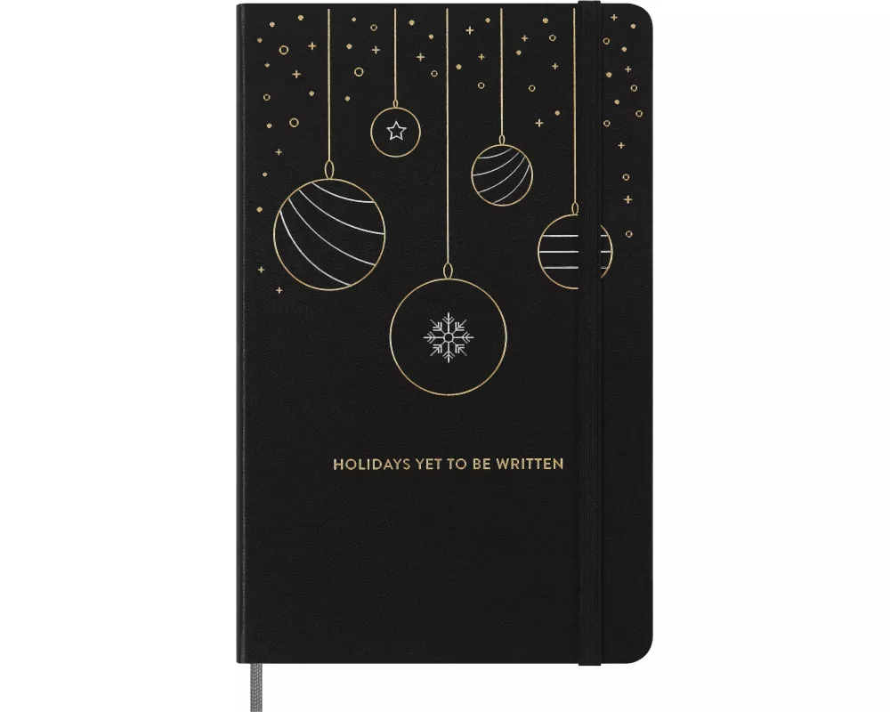 Moleskine Holiday Notizbuch, L/A5, Liniert, fester Einband, Schwarz