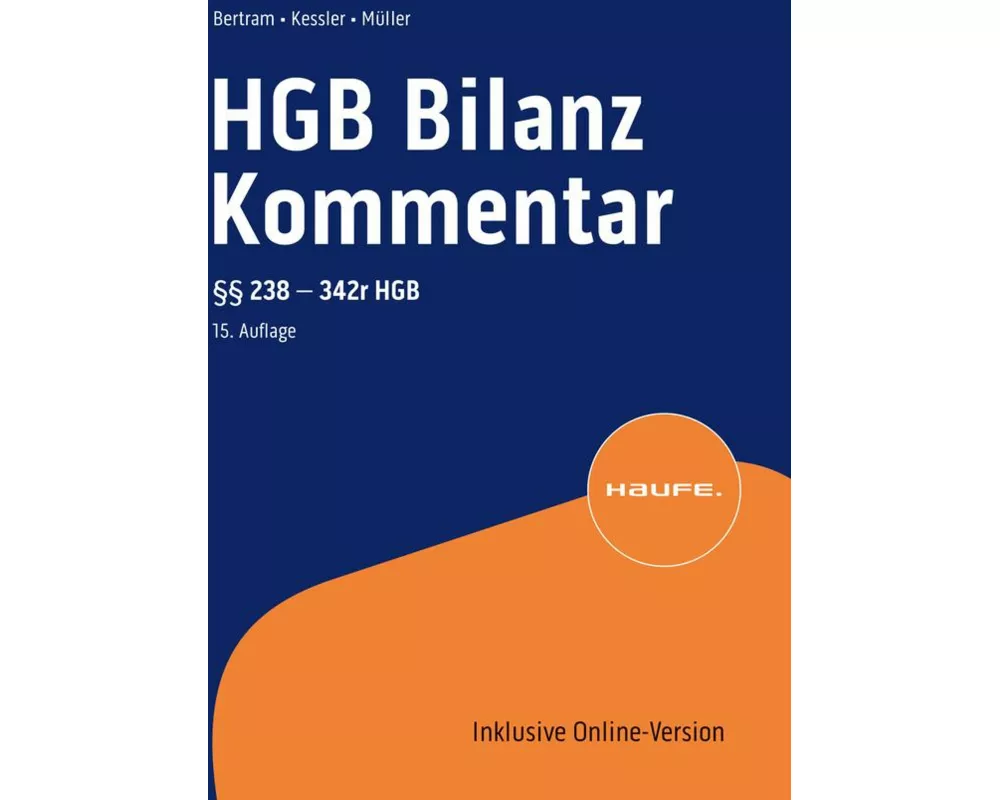 HGB Bilanz Kommentar 15. Auflage