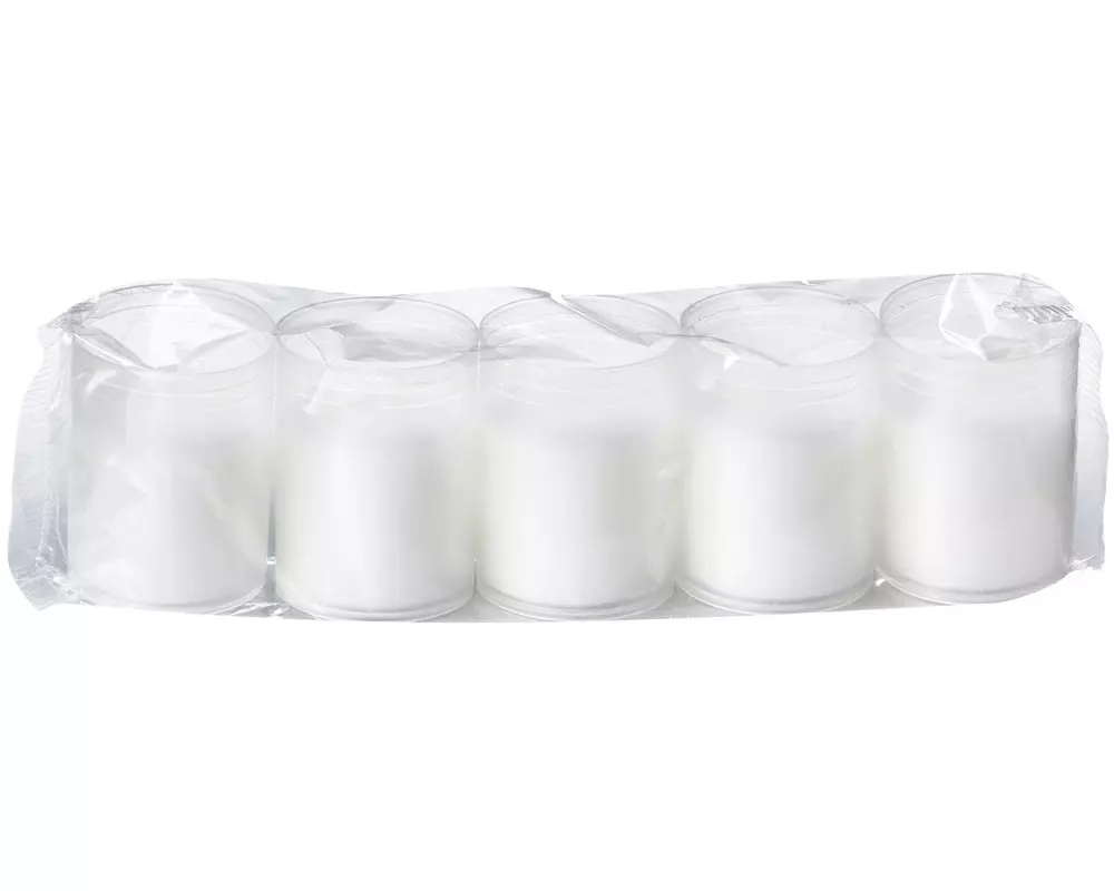 balthasar Grabkerze ohne Deckel 5 Stück, Weiss