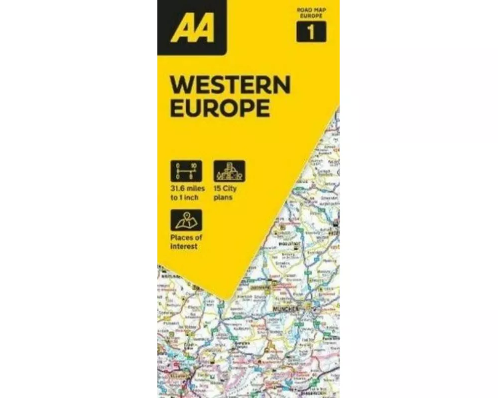 AA Road Map Western Europe