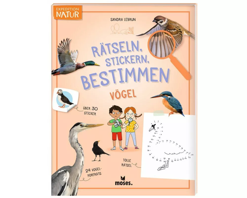 Expedition Natur Rätseln, Stickern, Bestimmen - Vögel