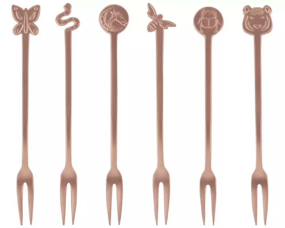 Sambonet Gabel-Set Party 6-teilig, Kupfer