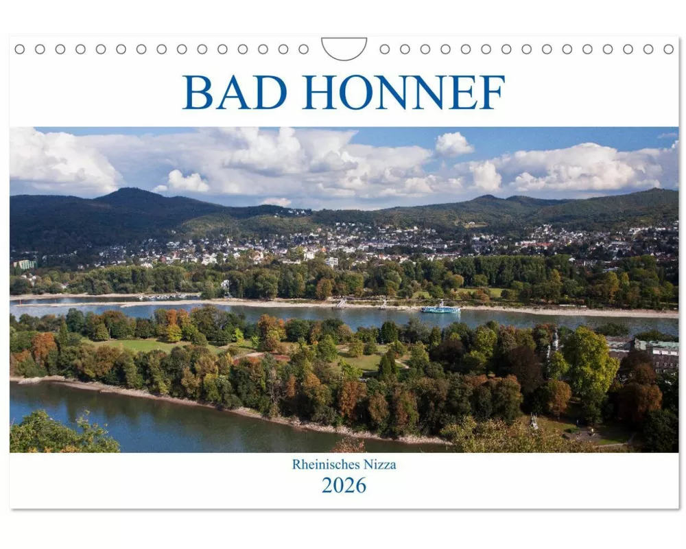Bad Honnef - Rheinisches Nizza (Wandkalender 2026 DIN A4 quer), CALVENDO Monatskalender