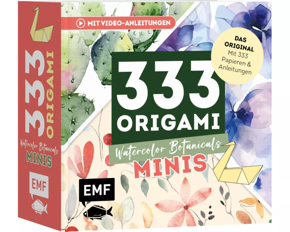 333 Origami Minis – Watercolor Botanicals
